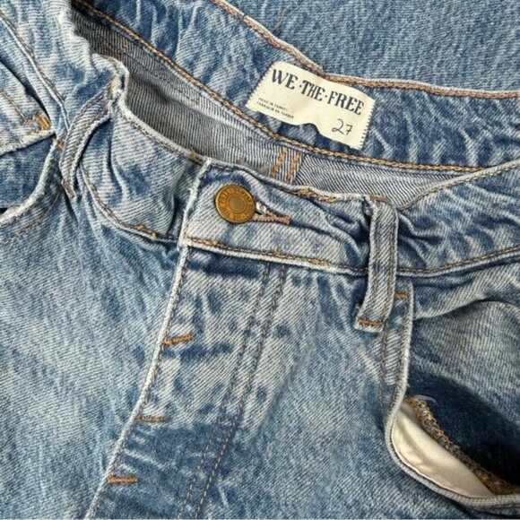 Free People We The Free Good Luck Ultra High Beam Barrel Jeans Size 27 - Picture 6 of 7